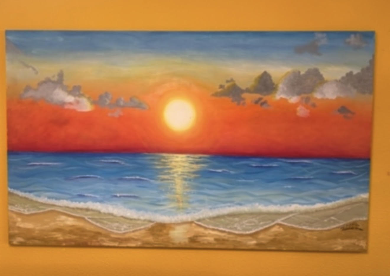 ATARDECER – SUNSET (óleo) (DONADO AL SERVICIO DE CARDIOVASCULAR HOSPITAL COSTA DEL SOL-MARBELLA), Óleo sobre lino, 120 × 100 cm