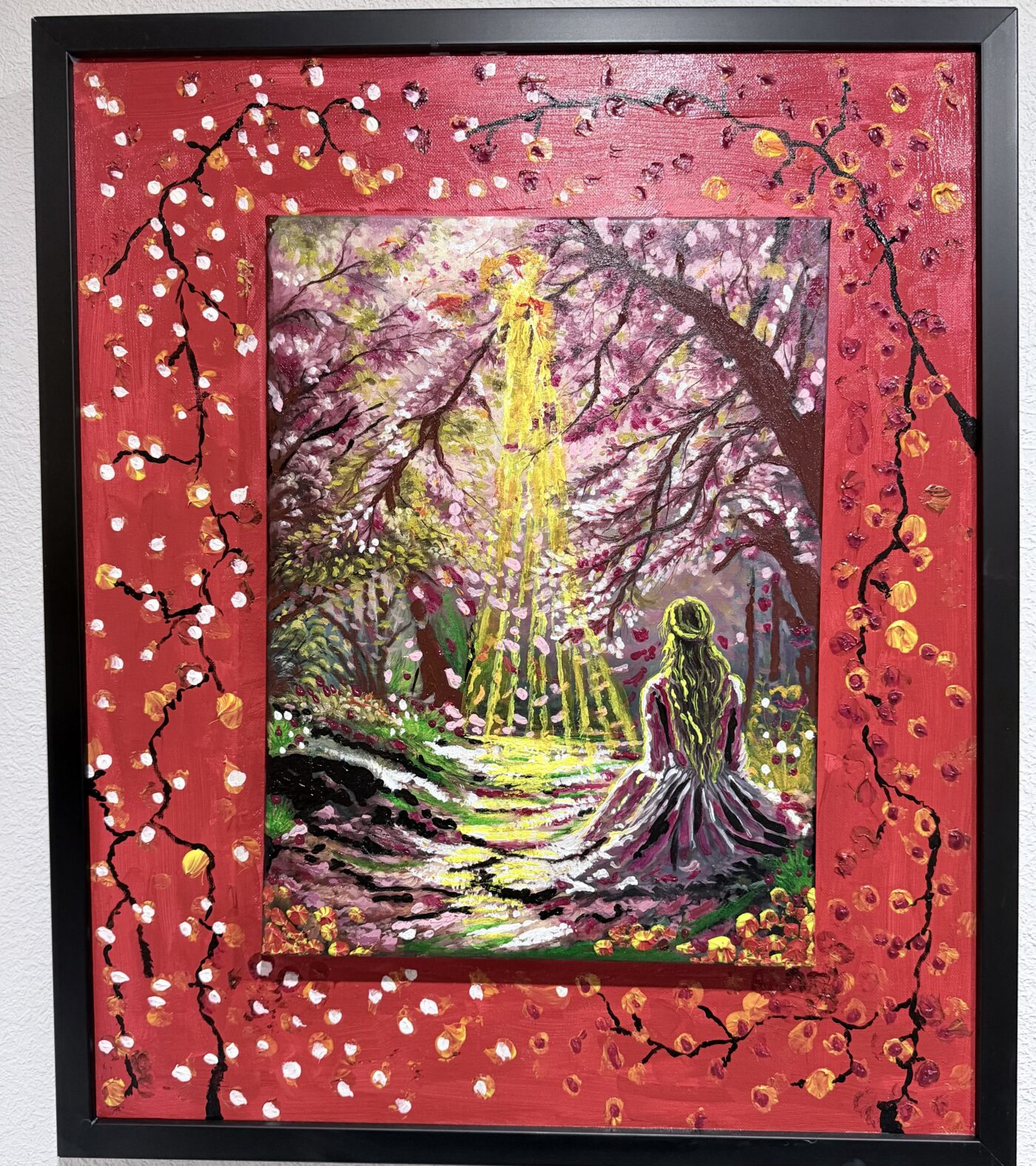 DONDE LA LUZ PRONUNCIA SU NOMBRE, Óleo sobre lienzo, 53 × 63 cm