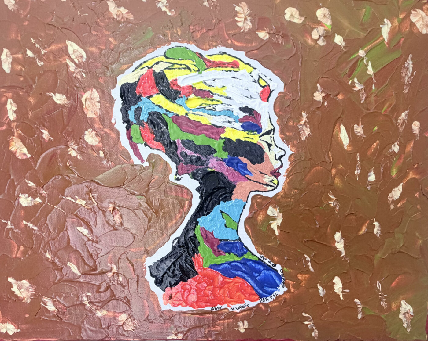 PERFIL DE COLORES, Acrílico sobre lienzo, 50 × 40 cm