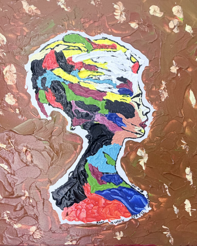 PERFIL DE COLORES, Acrílico sobre lienzo, 50 × 40 cm