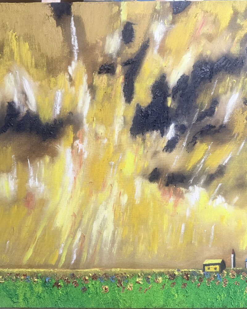 LA INMENSIDAD SOBRE LO SENSILLO, Óleo sobre lienzo, 79 × 60 cm