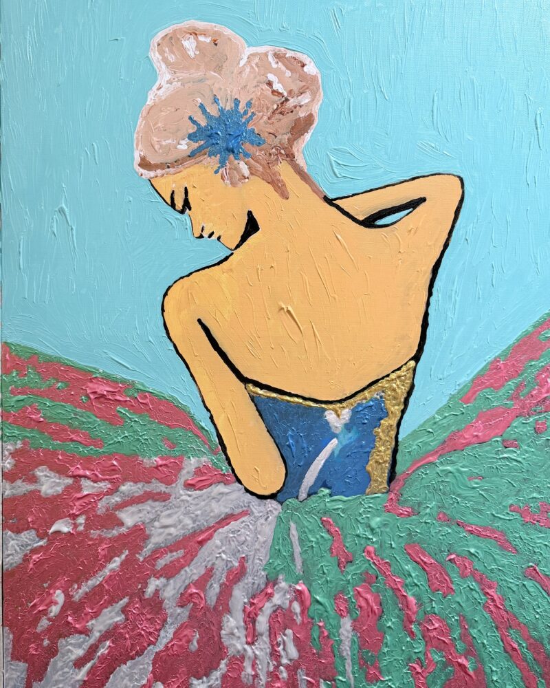 DONDE FLORECE LA DANZA, Acrílico sobre lienzo, 50 × 70 cm